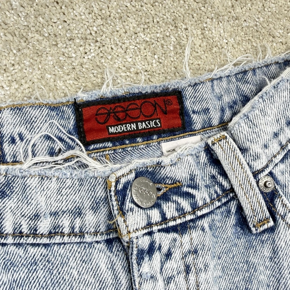 Vintage Sasson Modern Basics Jeans‎ Womens 12 Blue Acid Wash High Rise Mom 90s - Picture 5 of 15